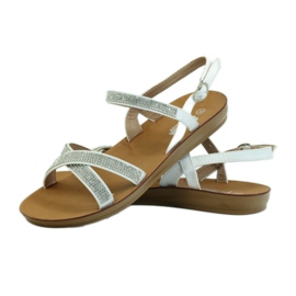 American Club Sandala s kubičnim cirkonijem American 170430 bijela 3