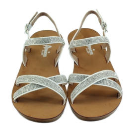 American Club Sandala s kubičnim cirkonijem American 170430 bijela 4