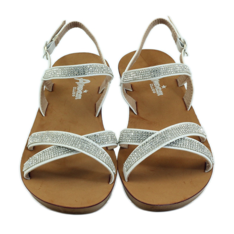 American Club Sandala s kubičnim cirkonijem American 170430 bijela 4