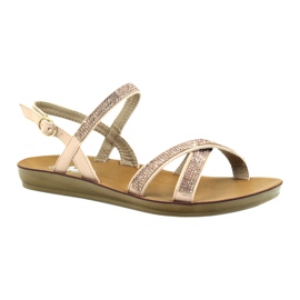 American Club Sandala s kubičnim cirkonijem American 170430 ružičasta 1