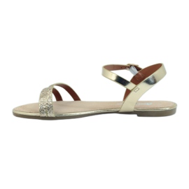 American Club 052 zlatne svjetlucave sandale zlatna 2