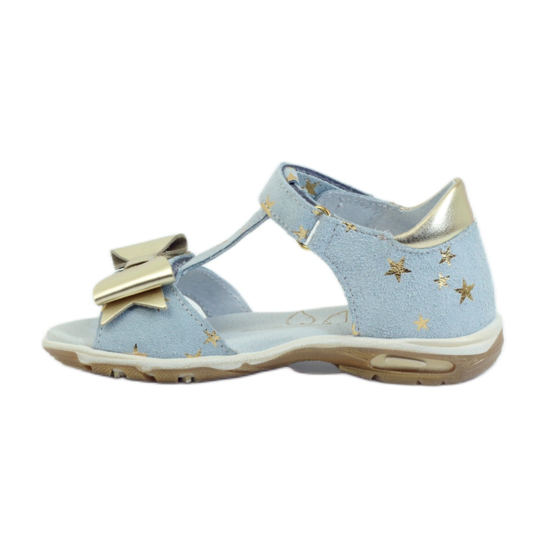 Sandale zvjezdice s mašnom Ren But 3199 žuta boja plava 2