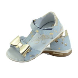 Sandale zvjezdice s mašnom Ren But 3199 žuta boja plava 3