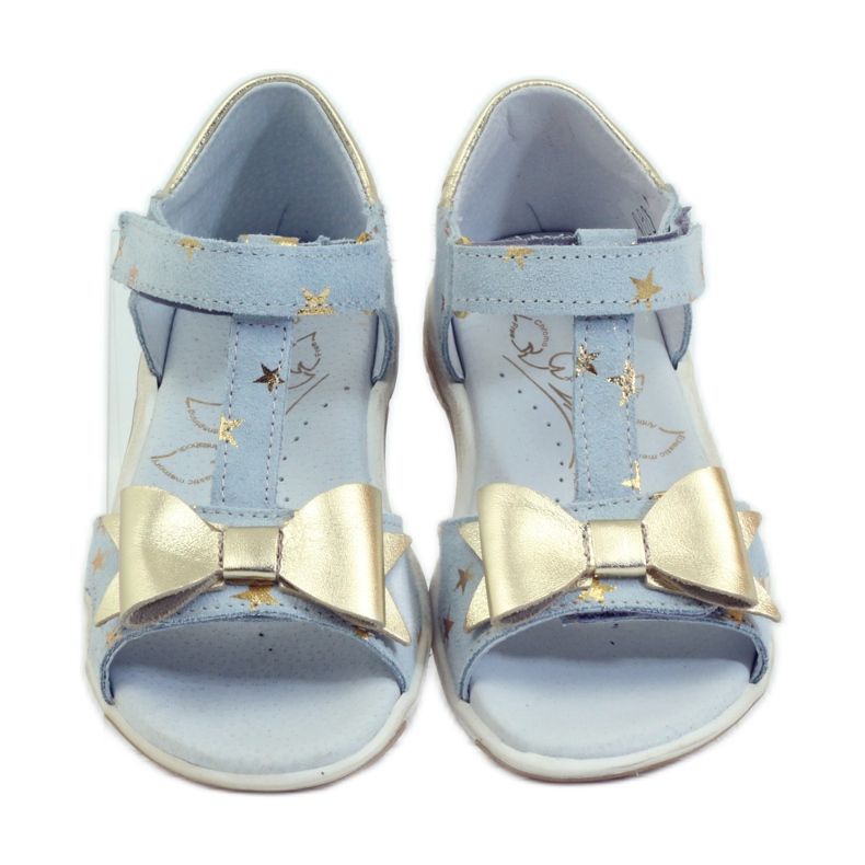 Sandale zvjezdice s mašnom Ren But 3199 žuta boja plava 4