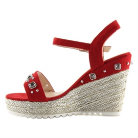 Crvene espadrile na klin crvene TS-2730 Crvena 1