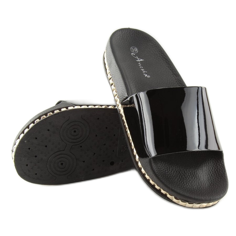 Crne ženske crne papuče N-29 crne crna 2