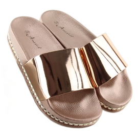 Roze ženske roze papuče N-29 šampanjac ružičasta 2