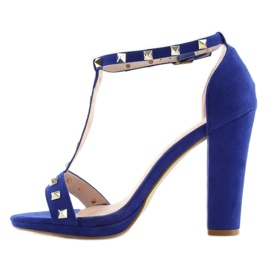 Sandale na stup A03 plave tamnoplave tamnoplava 2