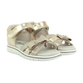 American Club Američke sandale dječje cipele kožni uložak žuta boja 3