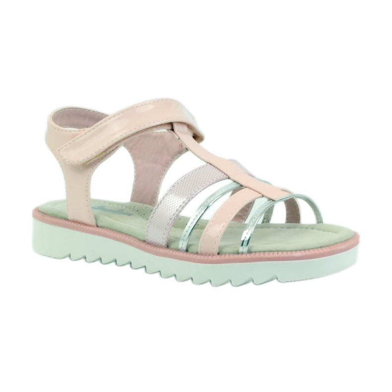 American Club Sandale s američkim kožnim umetkom 16903 ružičasta siva 1