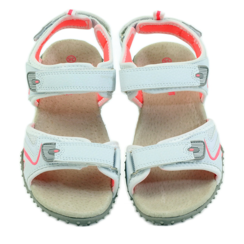 American Club Sandale s američkim kožnim umetkom iz 1707 naranča bijela 4