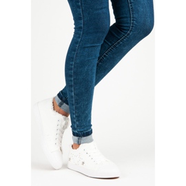 Tenisice od bijele tkanine bijela 1