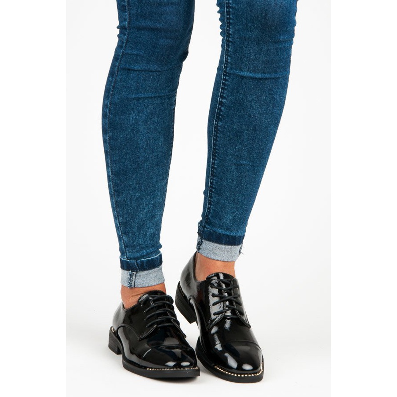 Primavera Ženske lakirane cipele crna 1