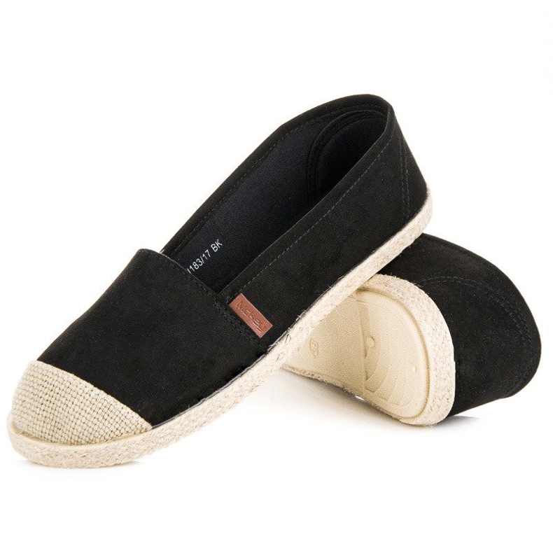 McKey Espadrile od crne antilopa crna 2