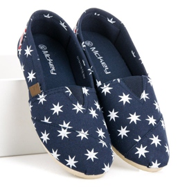 McKey Modne slip-on espadrile bijela mornarsko plava 2