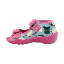 Papuče Sandale Serduszko Befado 242p071 ružičasta siva 2