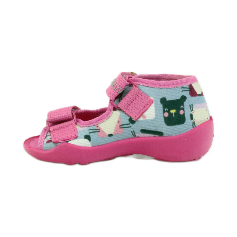 Papuče Sandale Serduszko Befado 242p071 ružičasta siva 2