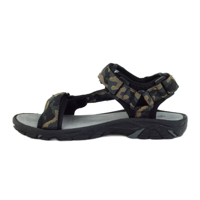 American Club Sandale s američkim kožnim umetkom iz 1728 crno smeđa 2