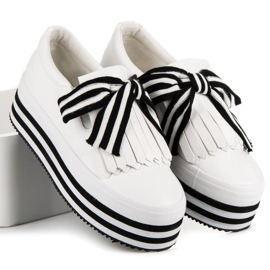 Modne tenisice vices bijela crna 2
