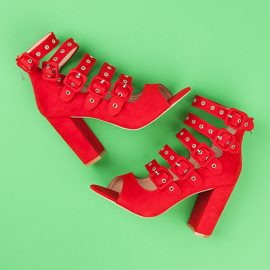 Vices Kamene sandale na stupu škripca crvena 1