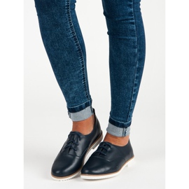 Mazaro tamnoplave kožne cipele plava 1