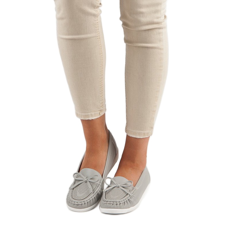 Tullo Ženske sive mokasinke siva 1