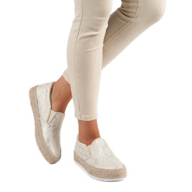 Betler Zlatne espadrile na platformi zlatni 1