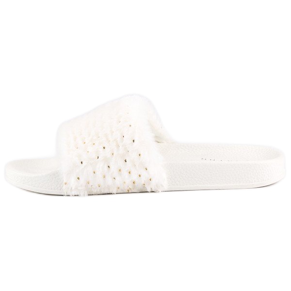 Erynn Bijele japanke s krznom bijela 1