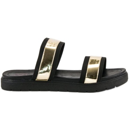 Kylie Zrcalne papuče crno 1