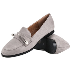 Sive cipele s biserima siva 1