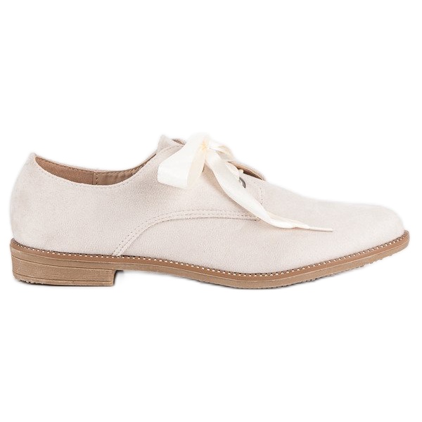 Cipele sa satenskom vrpcom smeđa 1