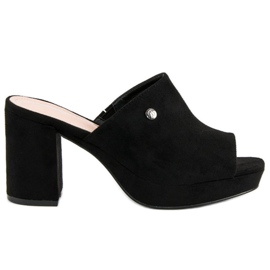 Milaya Papuče na stupu crna 2