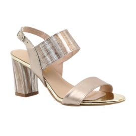 Sandale na zlatnom stupcu Gamis 3390 zlatni 1