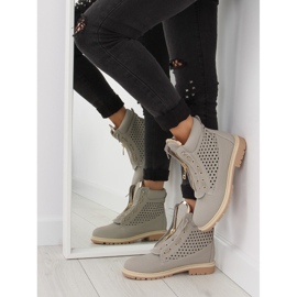 Ažur balmane, zlatno sivi klizač R103 Grey siva 1