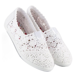 Balerinke od bijele čipke bijela 1