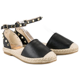 Rock espadrile sandale crna 1