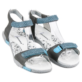 Hasby Ravne čičak sandale siva 2