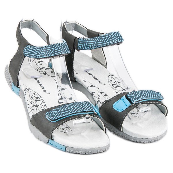 Hasby Ravne čičak sandale siva 2