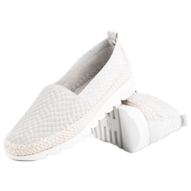 Filippo Kožne slip-on espadrile siva 1