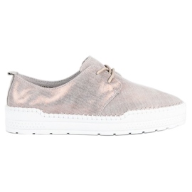 Filippo Zavezane kožne cipele siva 1