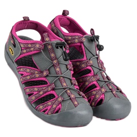 American Club Zatvorene američke sandale ljubičasta siva 1