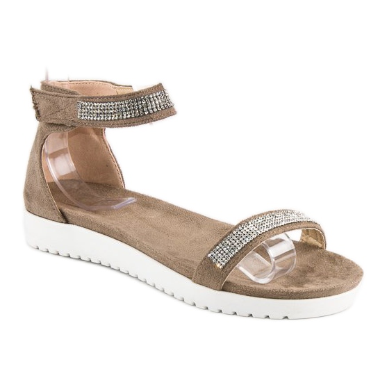 Evento Elegantne čičak sandale smeđa 1