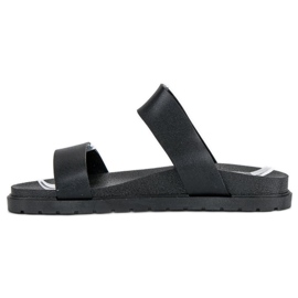 Ženske crne papuče crno 2