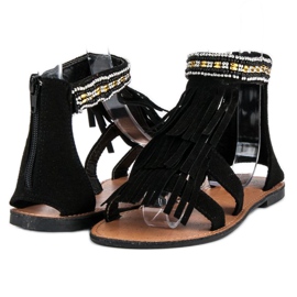 Evento Crne Boho sandale crna 2