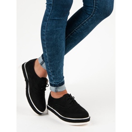 Erynn Cipele od antilopa na vezanje crno 1