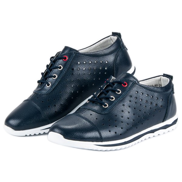 VINCEZA ažurne tenisice tamnoplava 2