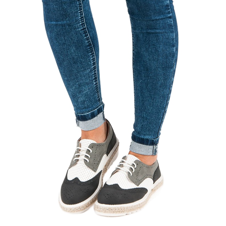 Ideal Shoes Cipele, espadrile siva 1