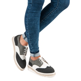 Ideal Shoes Cipele, espadrile siva 2