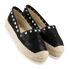 Forever Folie Espadrile na platformi crna 1