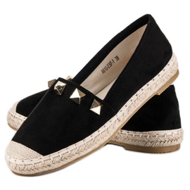 Bestelle Crne espadrile s kamenčićima crno 2